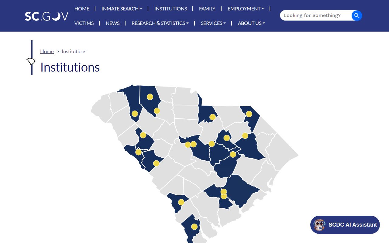 Allendale Correctional Institution SCDC release record facility directory